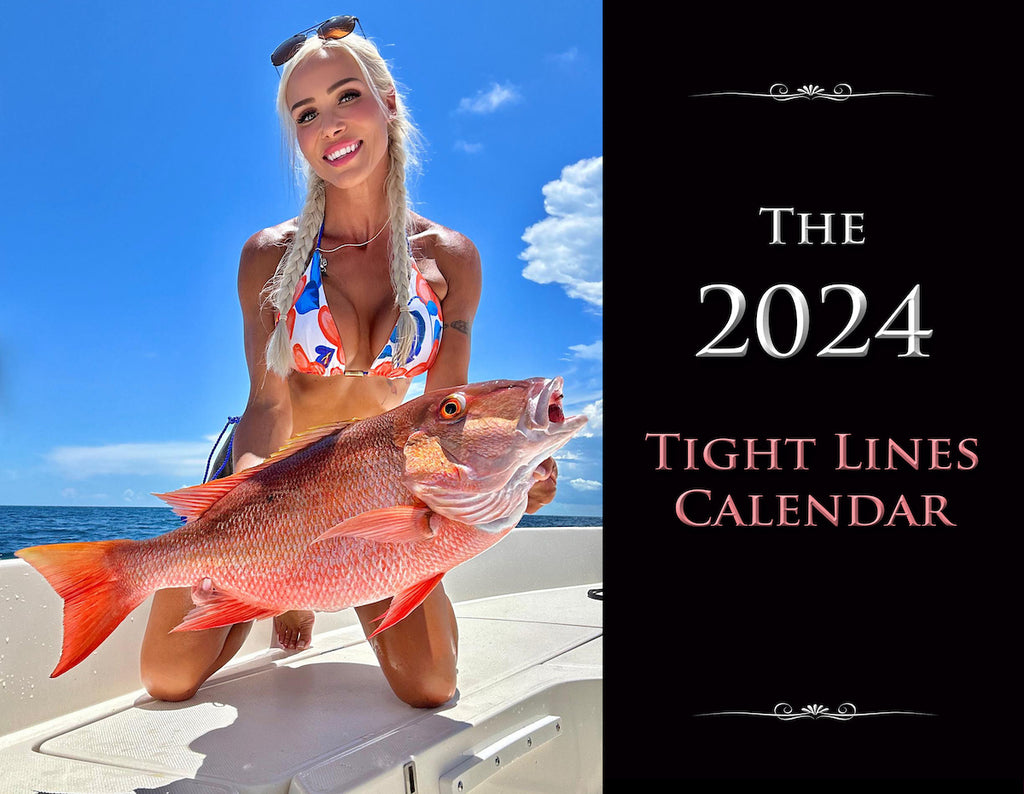 The 2024 Tight Lines Saltwater Fishing Calendar Bikini Bowfishing